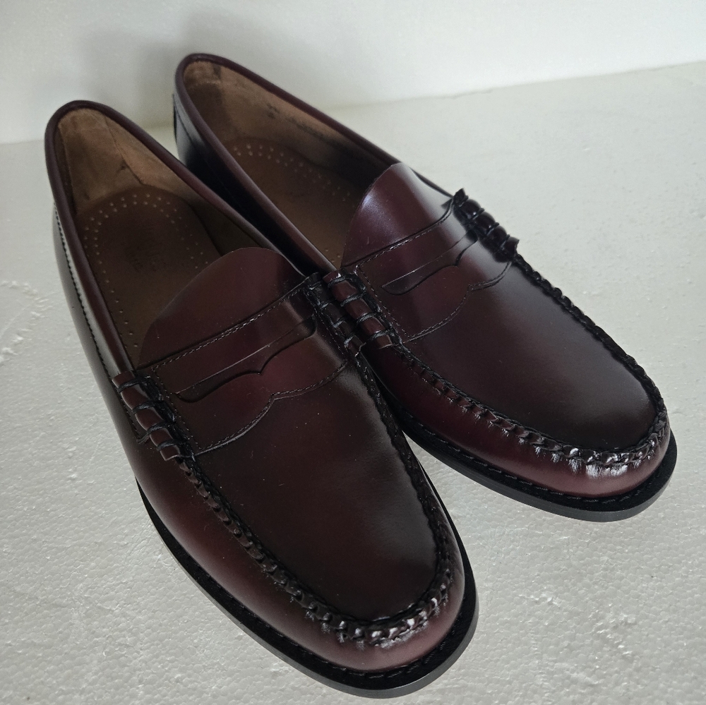 G.H. Bass Weejun Mens Larson Penny Loafer - Wine Size 9 1/2